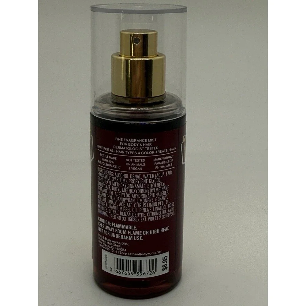 Bath and Body Works TRAVEL BRIGHT CHRISTMAS MORNING MIST, BODY CREAM SET 2.5ozEa